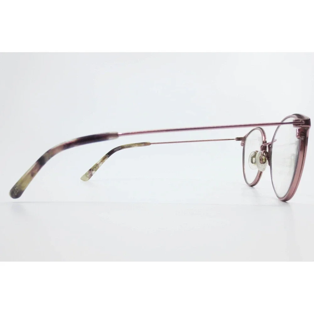 Hard Candy Graduate HC230 Purple Rose Gold Round Eyeglass Frames 145mm 39133